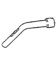 Rør, buet Ø32 mm. til GD1000 serien