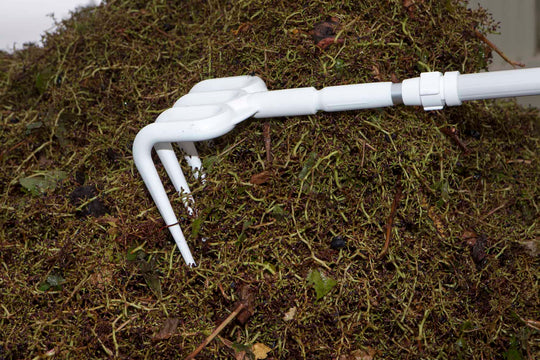 Skaft, aluteleskop 1675-2780mm, hvid