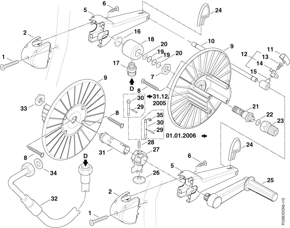 Alto slangerulle Poseidon 5