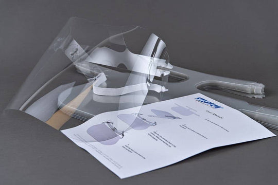 Ansigtsvisir Safe-Fold Deluxe CE-mærket 1 stk