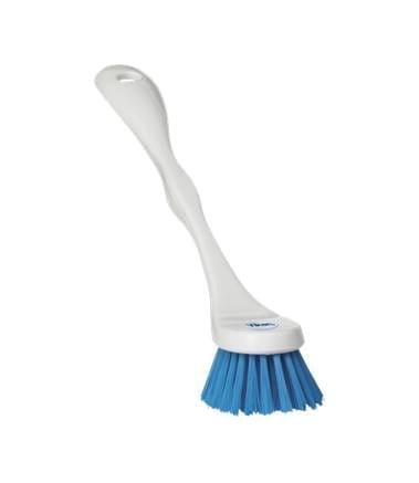 Opvaskebørste m/blå PBT, hvid