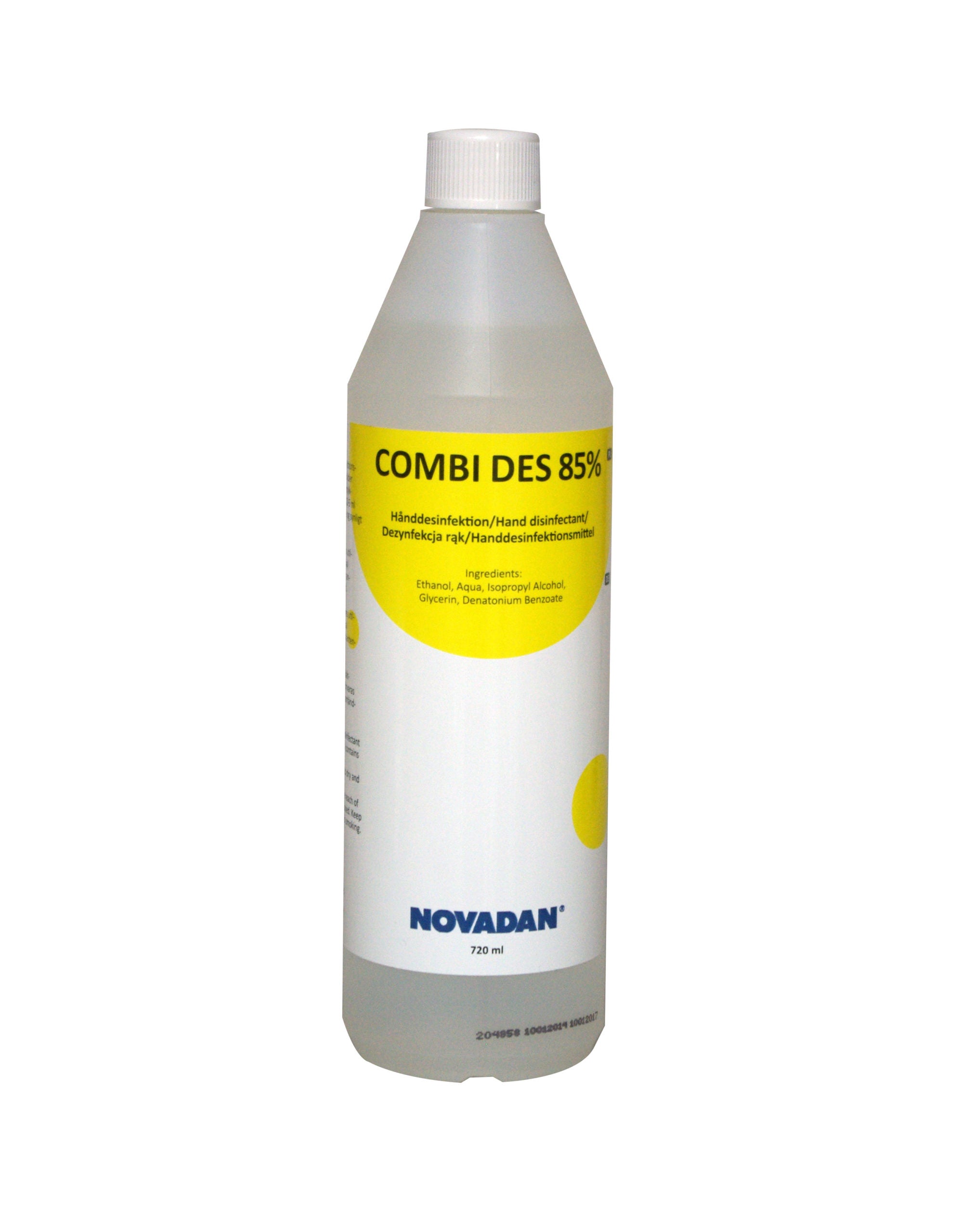 Hånddesinfektion Combi-Des 85% 0,75 L. u/pumpe