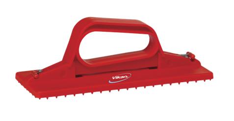 Skurenylonholder m/håndtag, Rød