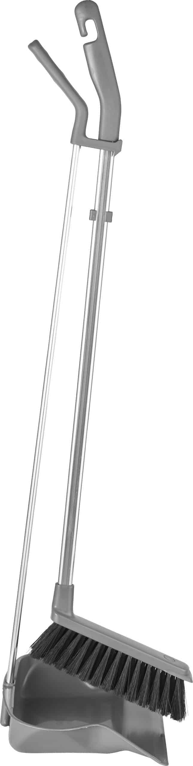 Langskaftet fejeblad med kost, plast u/læbe