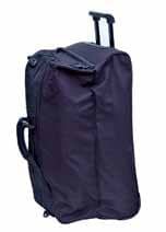 Travelbag m/hjul, sort