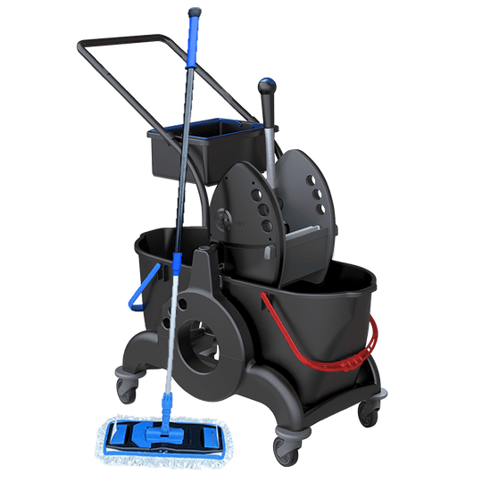 Rengøringsvogn Nordic Recycle Speed Mop System 2x25L. Komplet