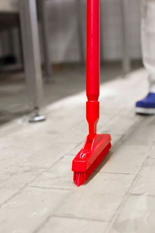 Fugeskrubbe, 225 mm, Meget stiv, Rød