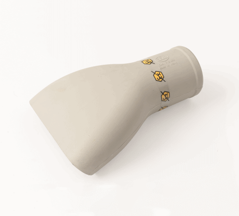 Håndmundstykke 120 mm gummi AS Ø50