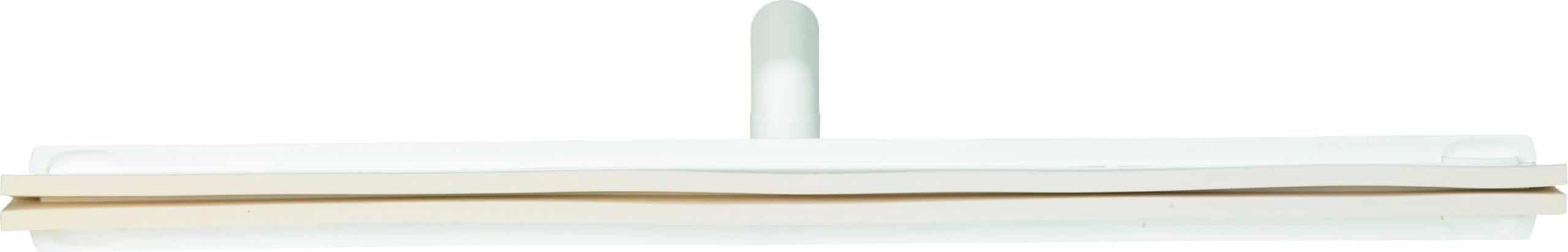 Gummiskraber med drejeligt led, 70 cm, hvid