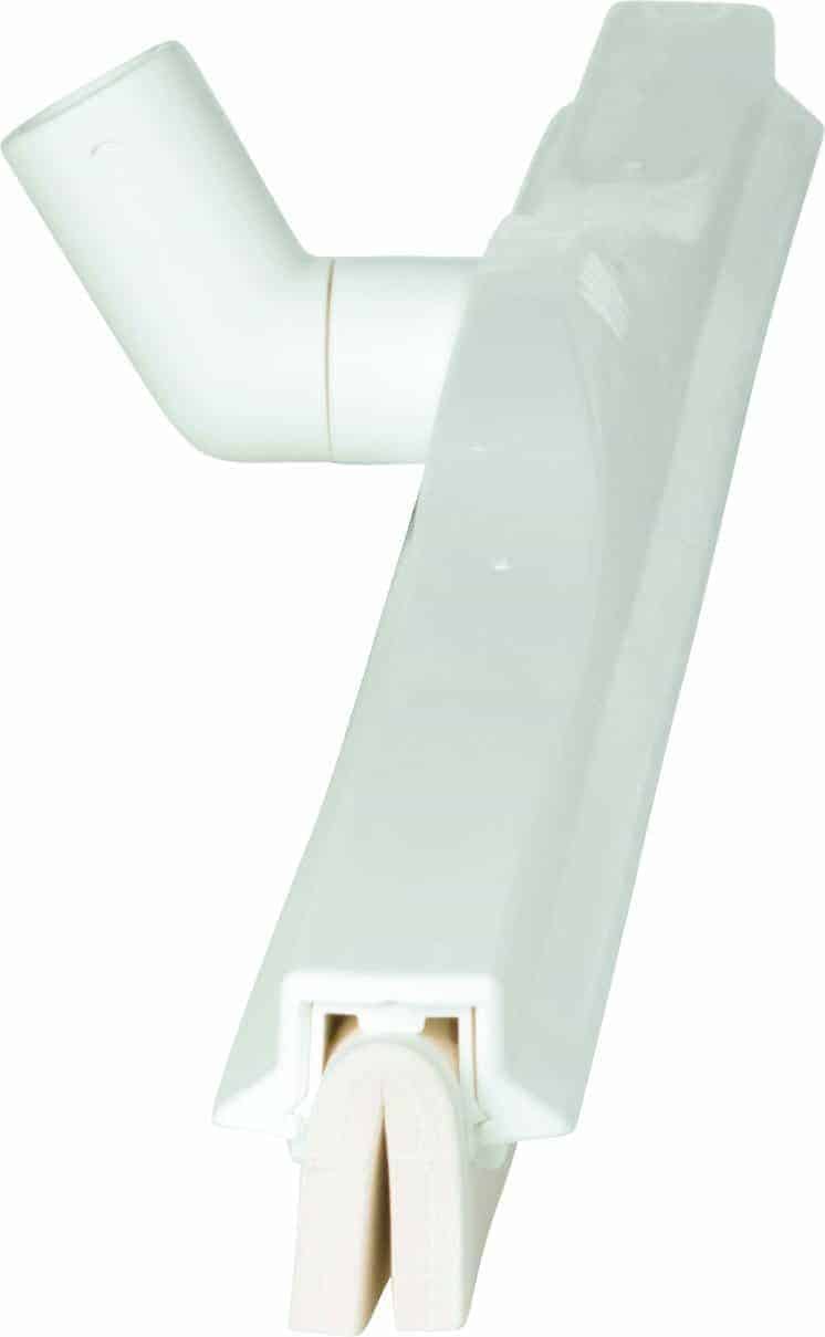 Gummiskraber med drejeligt led, 70 cm, hvid