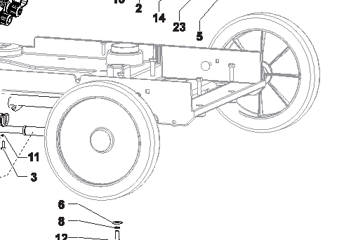 Hjul Ø214mm grå/sort sc351/Scr.337 2 stk.