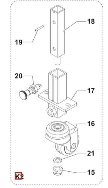 Næsehjul kit BA400/410