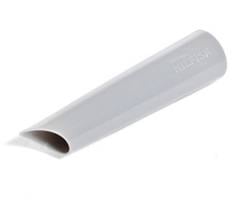 Mundstykke, fuge/skrå 32 mm, blød gummi grå