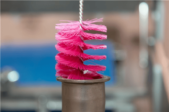 Rørrenser, stiv, Ø40 x 510mm. PINK