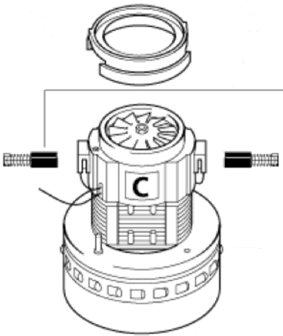 Nilfisk motor 220V/1200 W