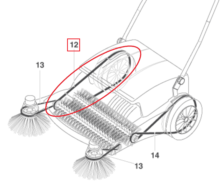 Alto rundrem Floortec 380 lang/højre
