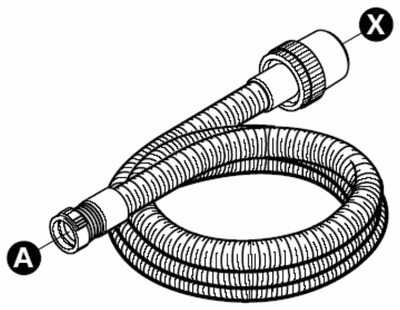 Nilfisk sugeslange, elektrisk ledende, 4m