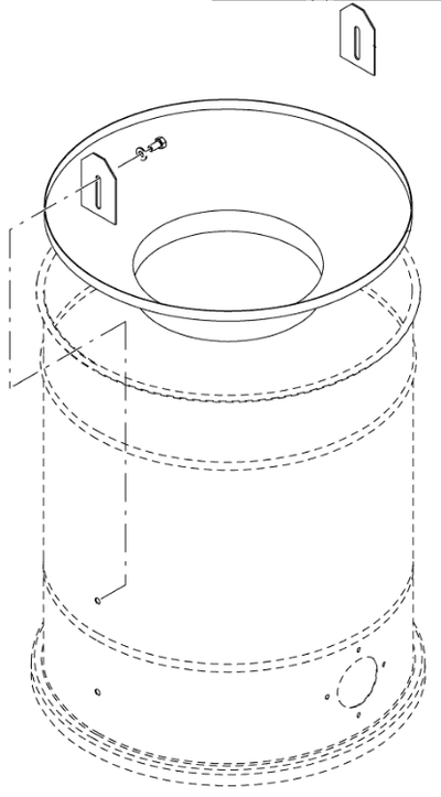 Cyklon-plade udtagelig