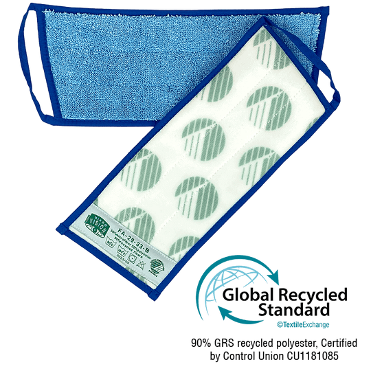 Mikro Vision Mop m.velcrobagside  29/33 cm. SVANEMÆRKET, velegnet til inventarrengøring