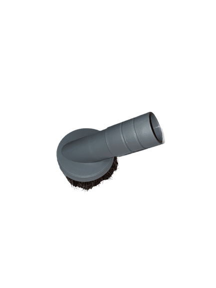 Mundstykke, rundbørste grå/naturhår Ø32