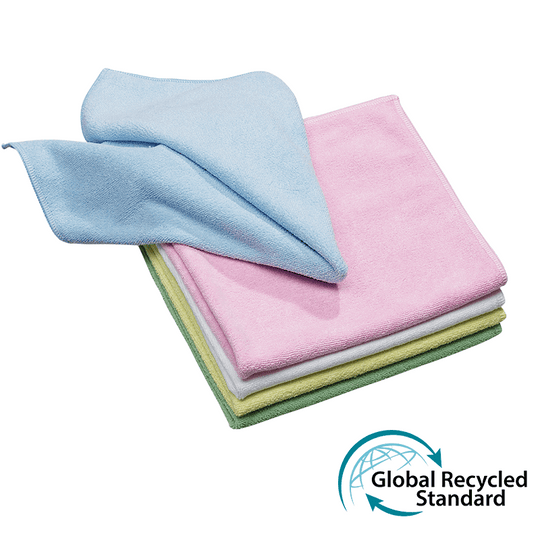 Mikrofiberklud, 40 x 40 cm. Svanemærket ReCycle flere farver