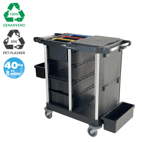 Rengøringsvogn NRT medium uden døre Basis