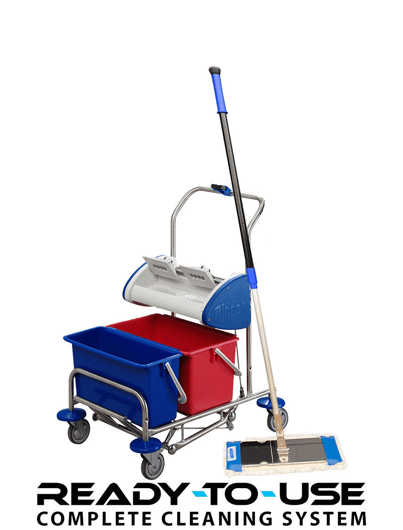 Rengøringsvogn m. presse komplet