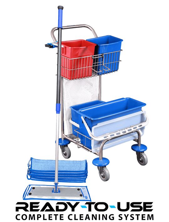 Rengøringsvogn Microvison kompakt INKL.TILBEHØR