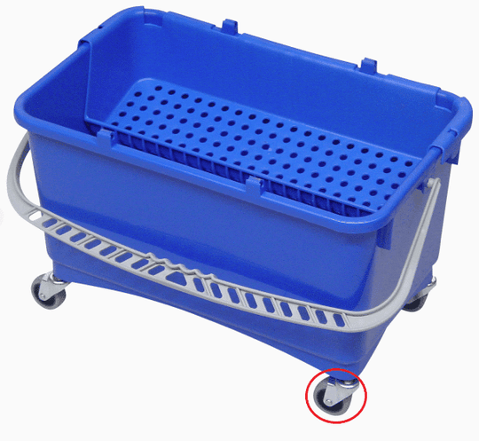 Reservehjul til plastspand