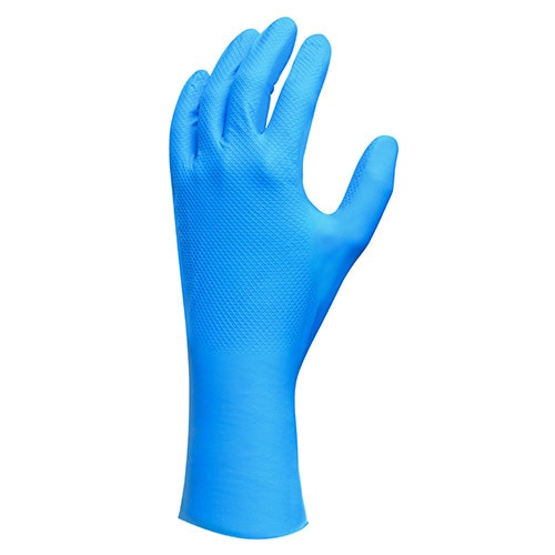 Showa 708, nitrilhandske, 30 cm KUN str. L+XXXL
