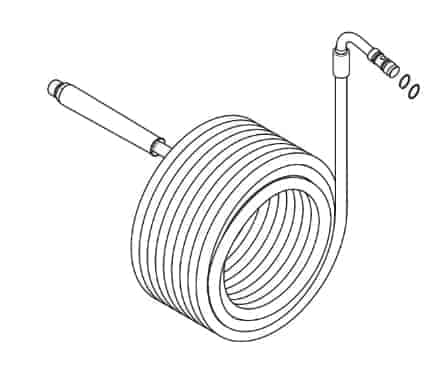 Højtryksslange 15 m Enkelt Wire DN6