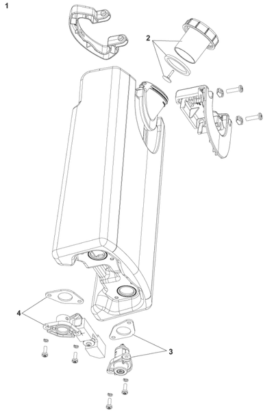 Rentvandstank til SC100 Komplet