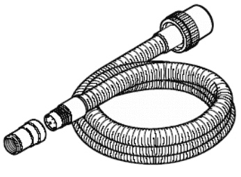 Sugeslange med samlemuffe 3,5 M Ø27