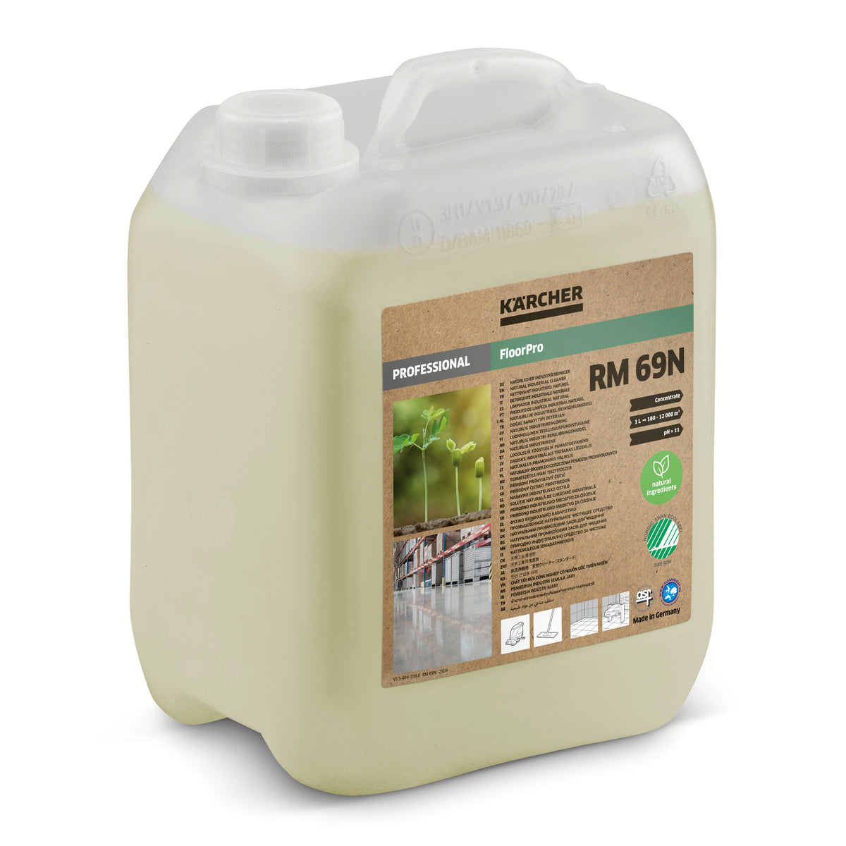 FloorPro Natural Industrial Cleaner RM 69N, 5l