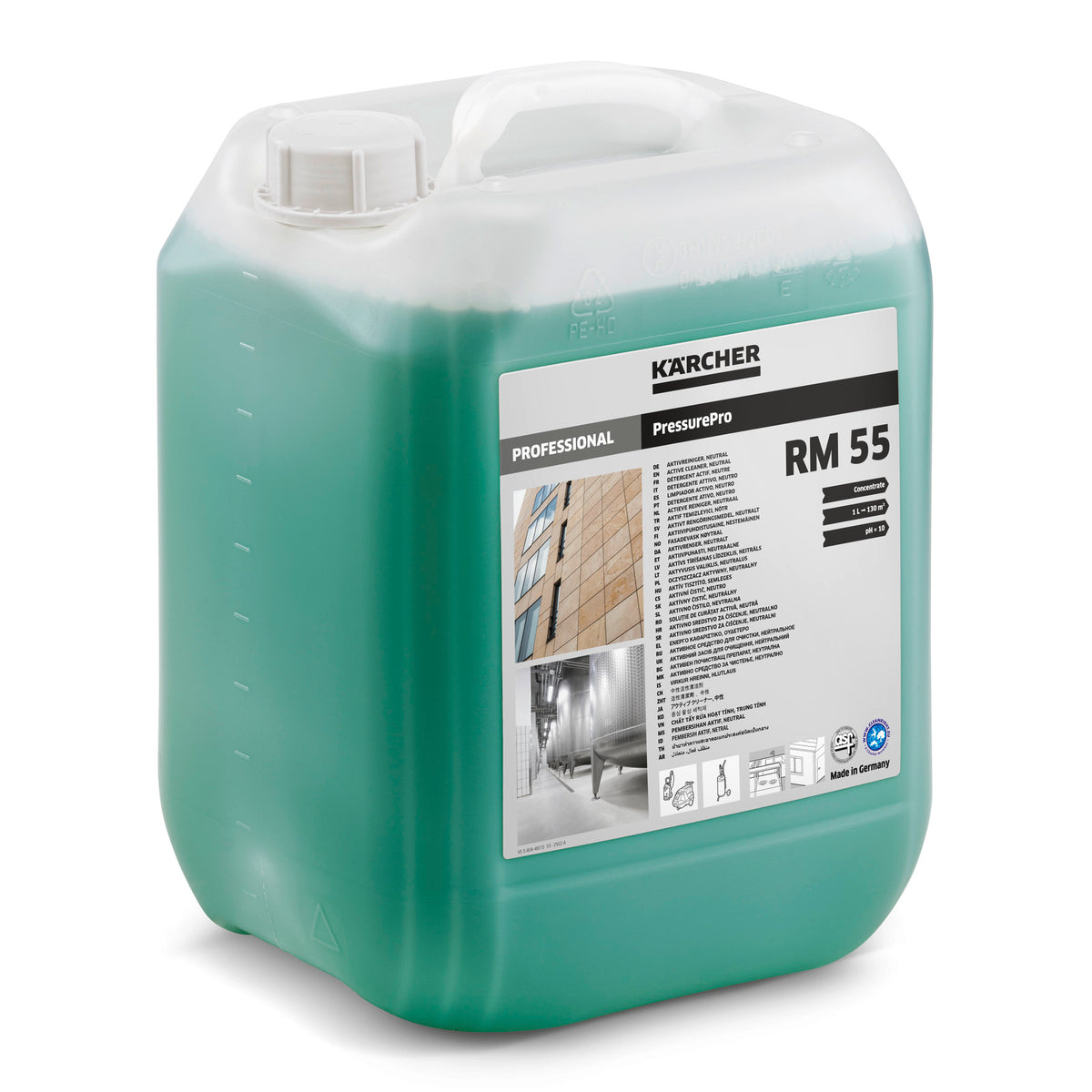 PressurePro RM 55 Aktivt rengøringsmiddel, neutral, 10l