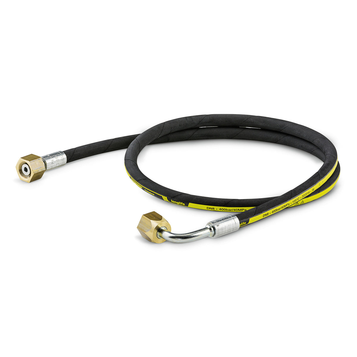 Højtryksslange Longlife, 1,5 m, ID 8, 400 bar, 1 x EASY!Lock / 1 x M22 x 1,5