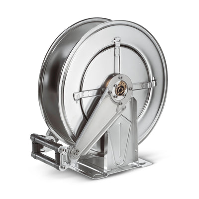 Automatisk slangetrommel rustfrit stål, 20 m