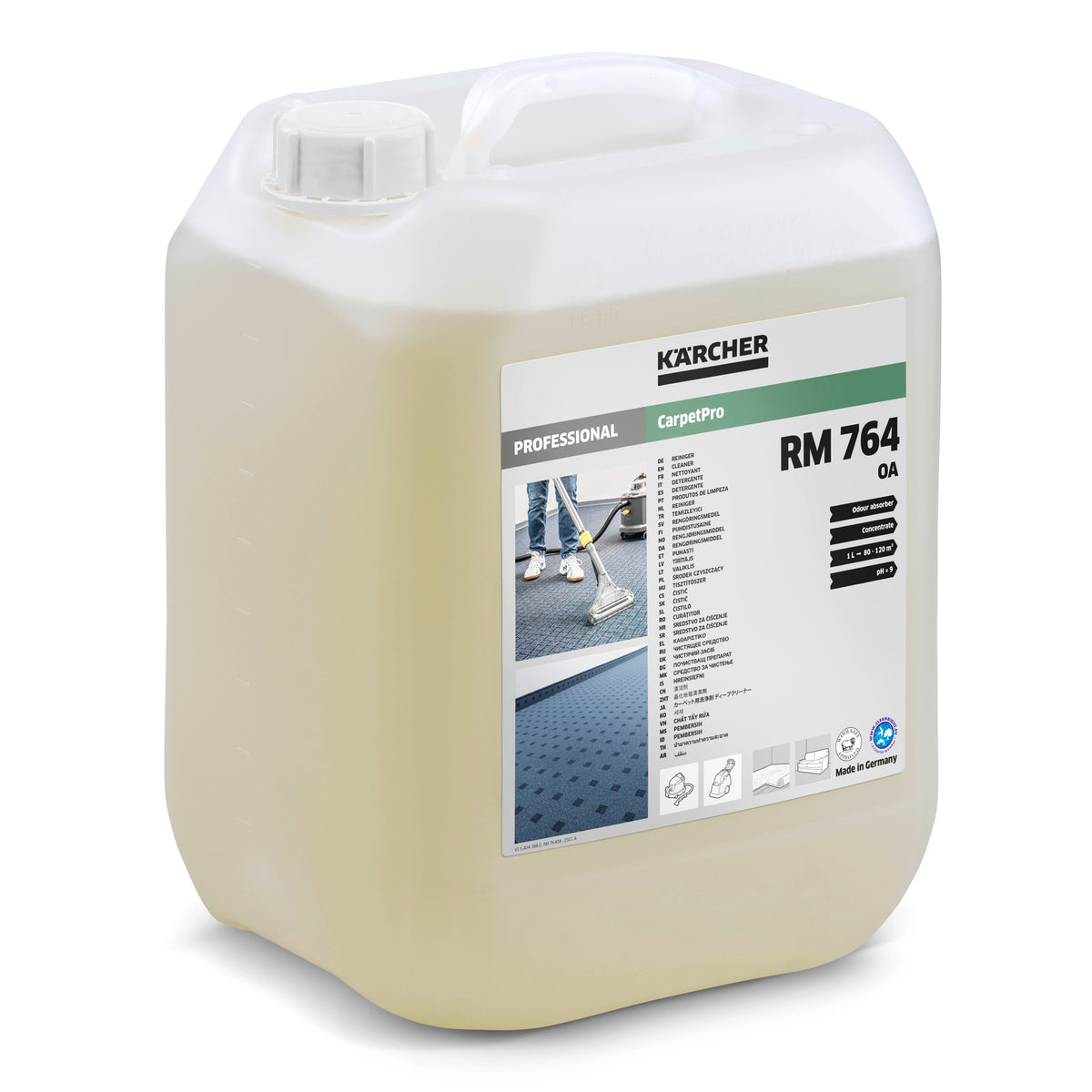 CarpetPro Rengøringsmiddel RM 764, lugtabsorberende, 10l