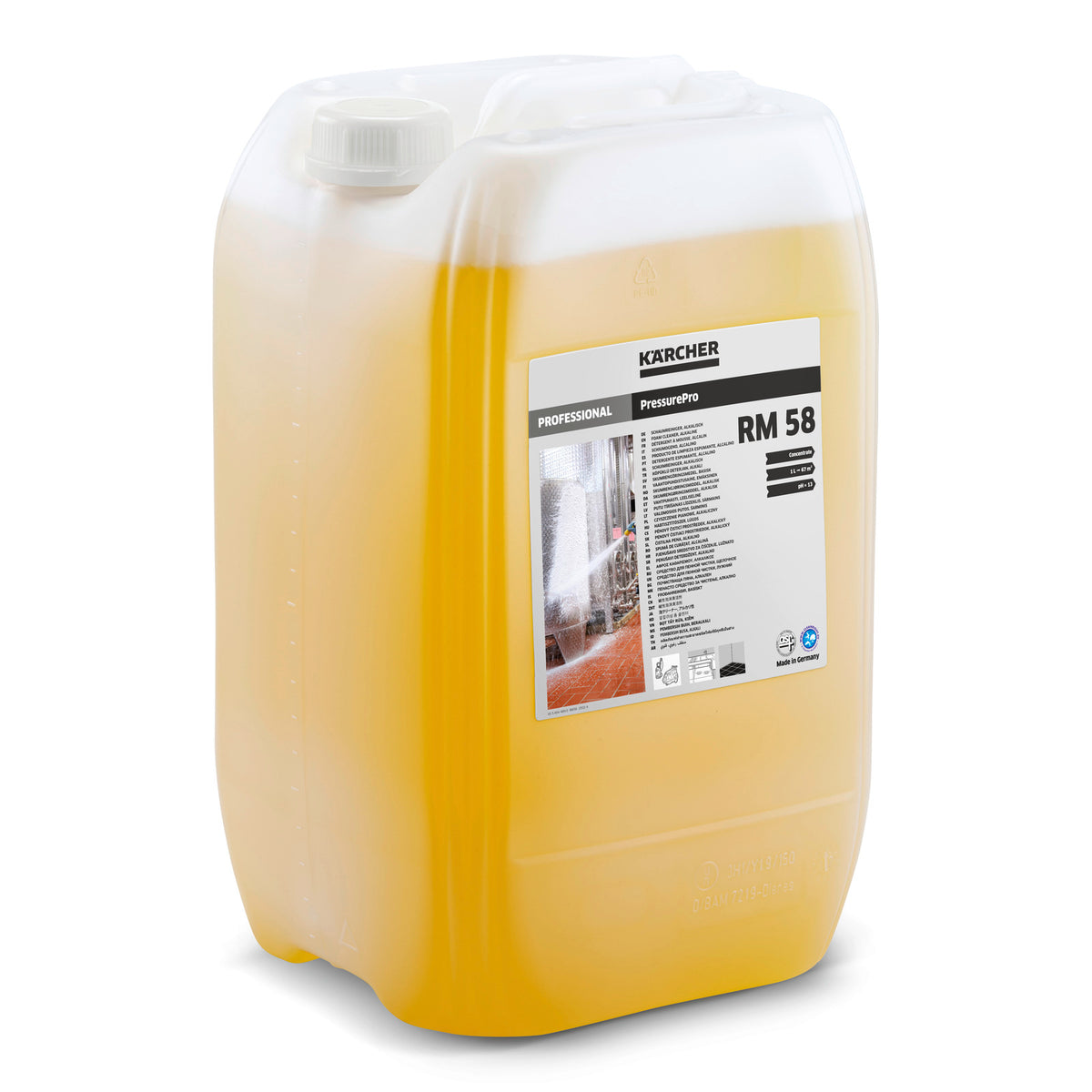 PressurePro RM 58 Skum Rengøringsmiddel, alkalisk, 20l