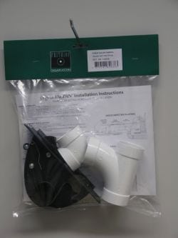 Fejebakke sort VacPan m. fittings i pose