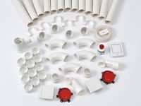 Rørpakke med 2 sugekontakter og rør