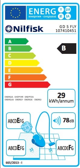 Nilfisk GD 5 110 volt Kun til brug på fly