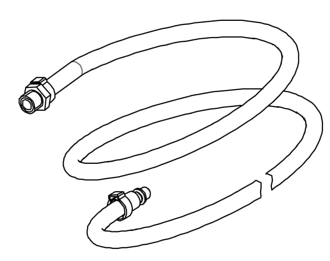 Kemislange komplet 2,5 Meter