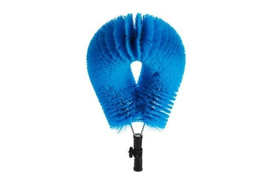 Flexbørste t/udv. rengøring af rør, blød, blå.