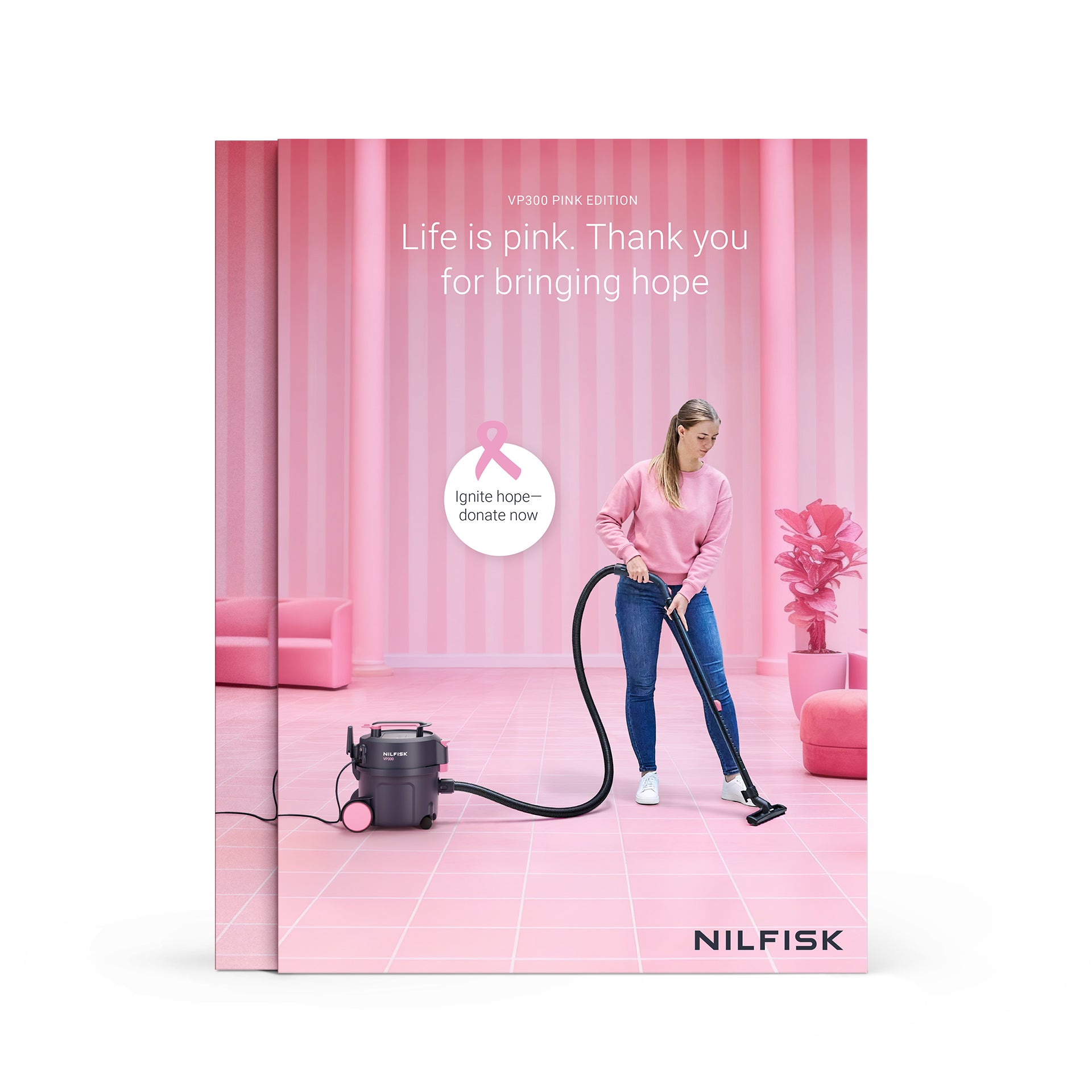 Nilfisk VP300 T HEPA Pink Model 2026 + kombimundstykke