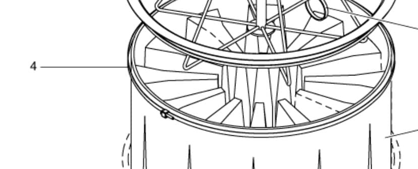 Spændebånd til stjernefilter D460