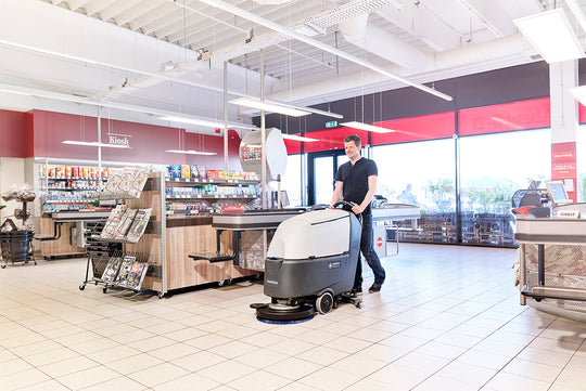 Gulvvaskemaskine Nilfisk SC530 53 BD GO-line Komplet inkl. 5 L Sæbe