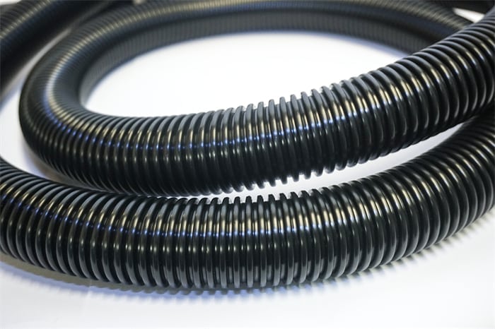 Slange, 25m. Ø32 plast/sort