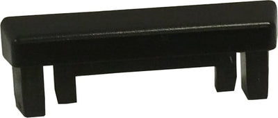 Endestykke til skinne, sort