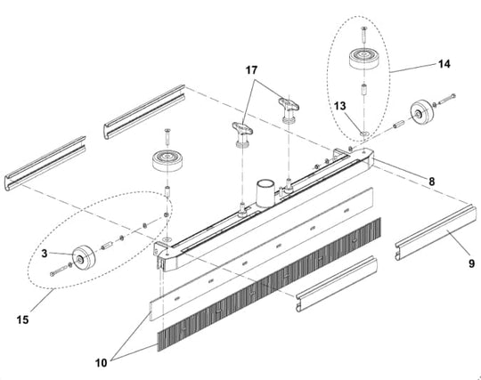 Sugefod, komplet til CA/BA410 og Scrubtec 343